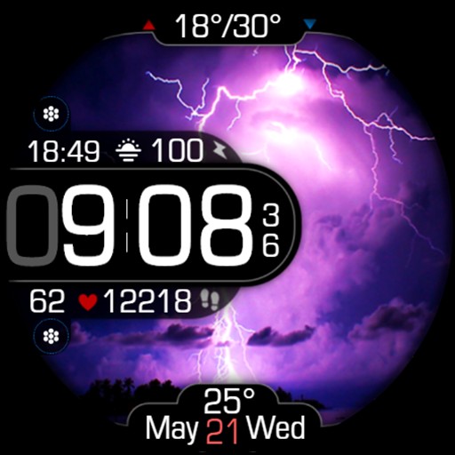Animated Real Weather Digital Google Play icon captured 2026-08-13