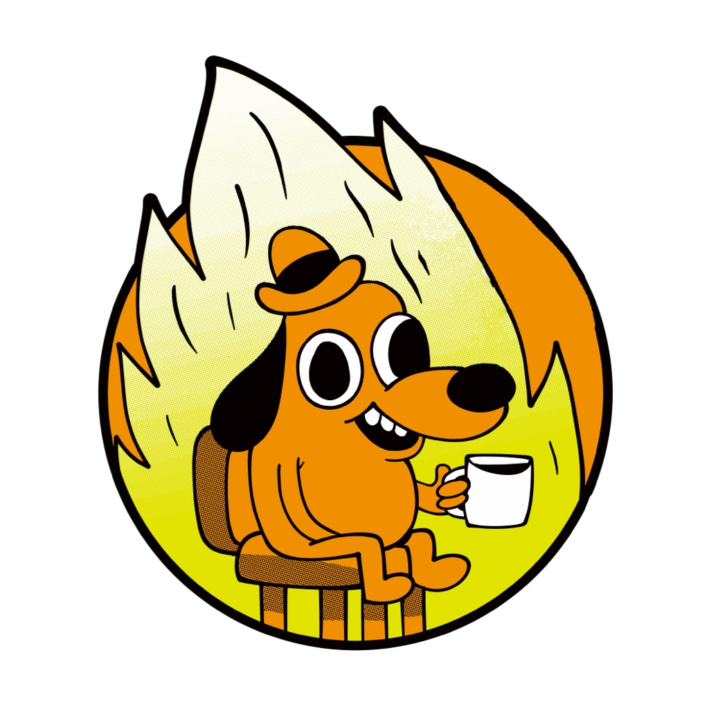 This Is Fine: Stickers app icon