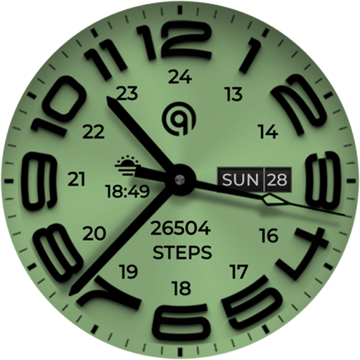 W6 Field Watch Face Wear OS 5+ Google Play icon captured 2026-08-14