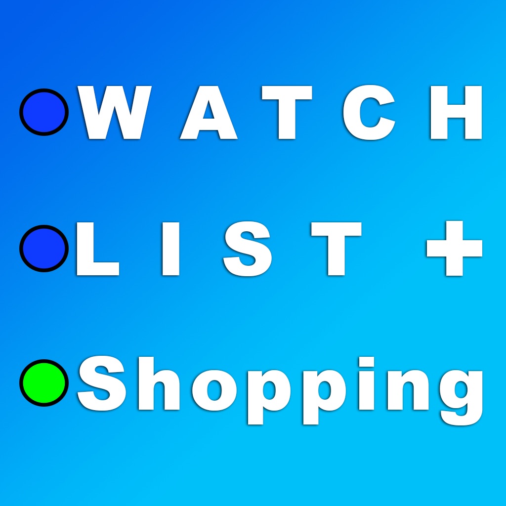Watchlist+Shopping app icon