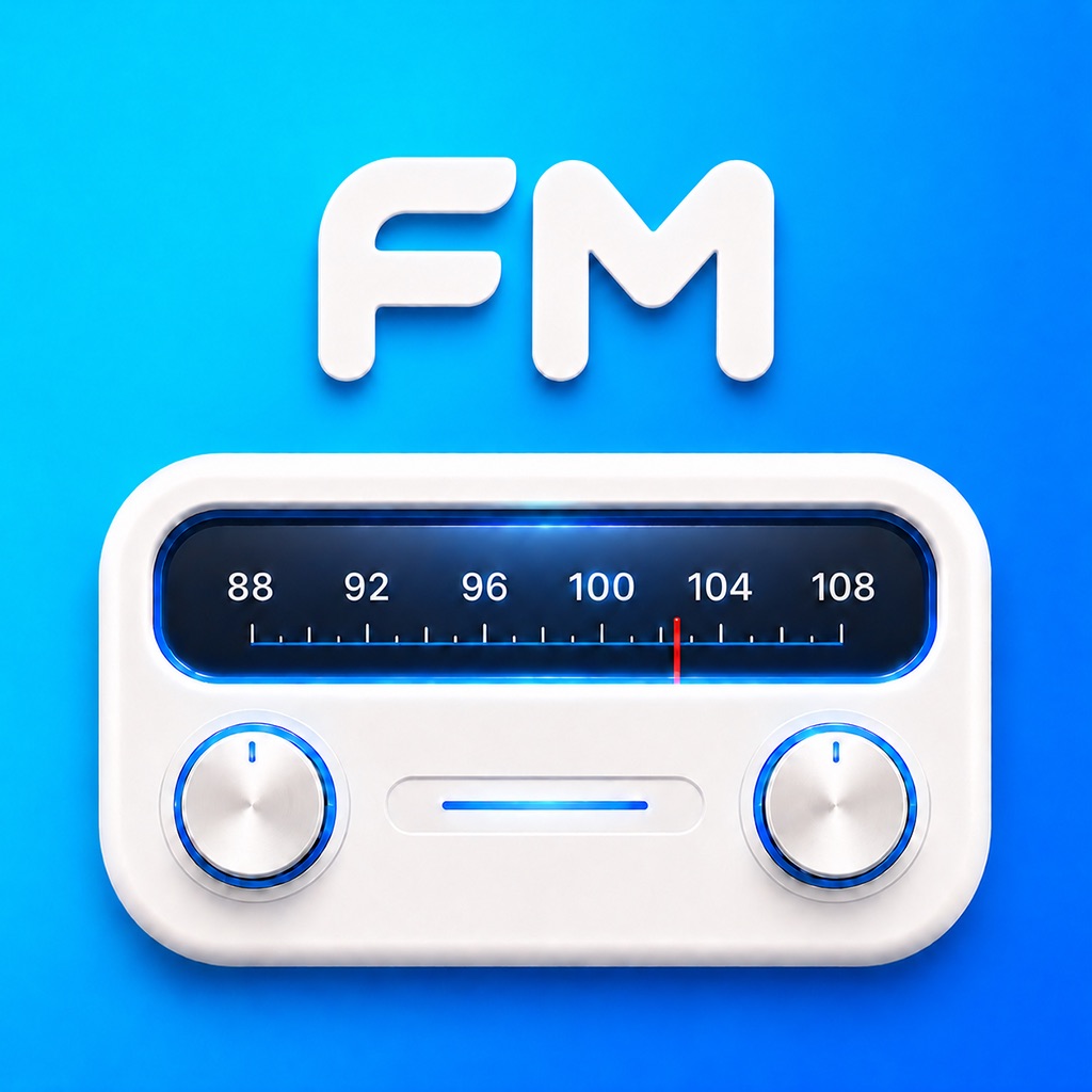 Rádio App: Estação de rádio FM app icon captured 2026-08-13