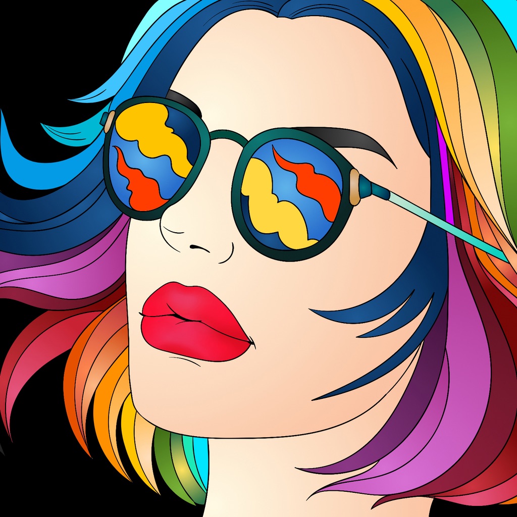 Colorgram: Adult coloring book app icon captured 2026-08-14