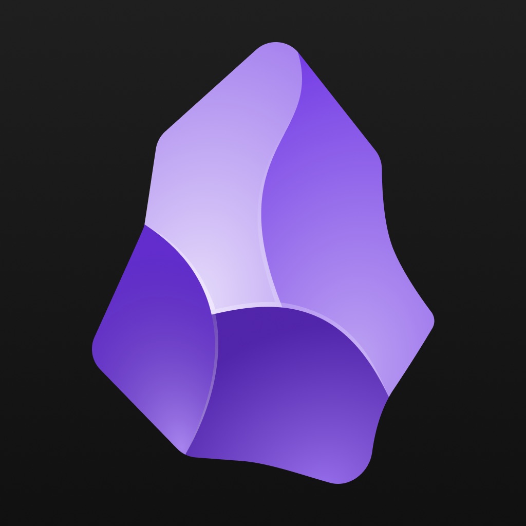 Obsidian - Connected Notes app icon captured 2026-08-12