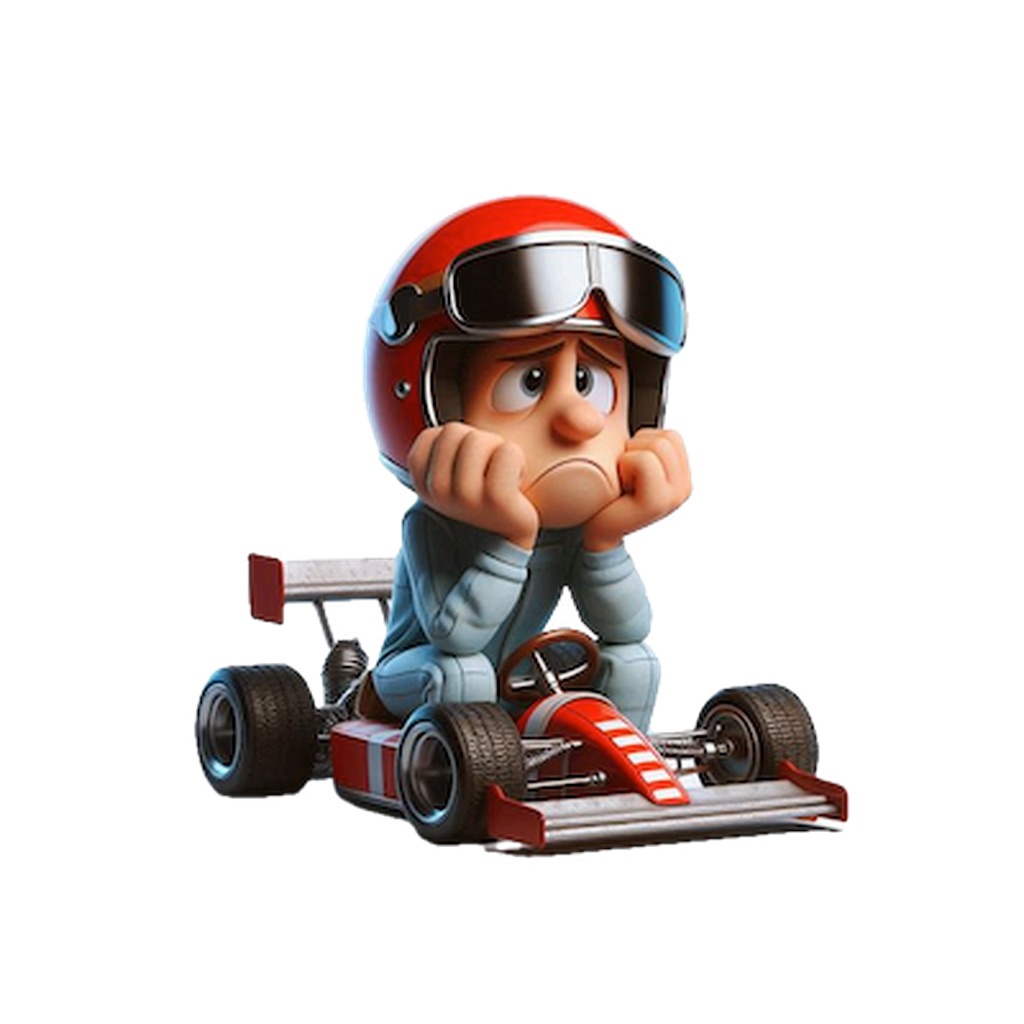 Sad Racing Driver Stickers app icon