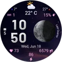Moon & Weather watchface app icon