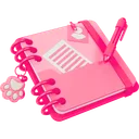 Diário com uma fechadura app icon