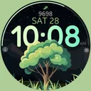 Tree Steps digital watch face app icon
