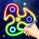 Glow Spinner: Finger Draw Art app icon