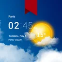 Relógio e Previsão Transp Pro app icon