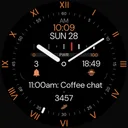 Minimal Black v32 Watch Face app icon
