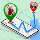 Phone number location tracker app icon
