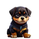 Rottweiler Cute Stickers app icon