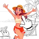 Quebra-cabeças para colorir app icon