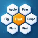 Hexa Words: Sort Associations app icon