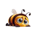Sad Bee Stickers app icon
