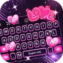 Keyboard - Neon Love Theme app icon
