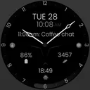 Minimal Black v30 Watch Face app icon