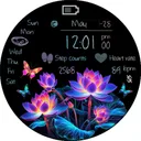 BFF2 - Neon Art Lotus Flower app icon