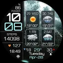 Weather 4 Days Digital Wear OS app icon