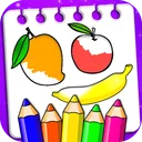 Fruits Coloring Book & Drawing app icon