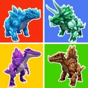 Crystal Dinosaur Element Fight app icon