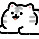 animated whitiger sticker app icon