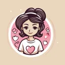 Girls Cute Stickers Pack app icon