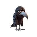 Sad Crow Stickers app icon