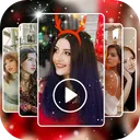 Criador de vídeo com música app icon