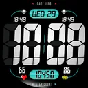 Classic Digital Watch face LCD app icon