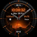 Dark Sunset hybrid watch face app icon