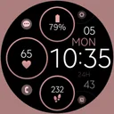 Minimal Rose Gold Watch Face app icon