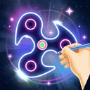 Glow Finger Spinner Art App app icon