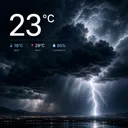 Clima local e widget do tempo app icon