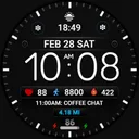 Minimal Black Watch Face WIN26 app icon